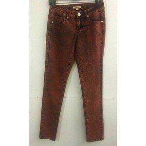 M Mass Junior's Red Skinny Jeans Size 5
